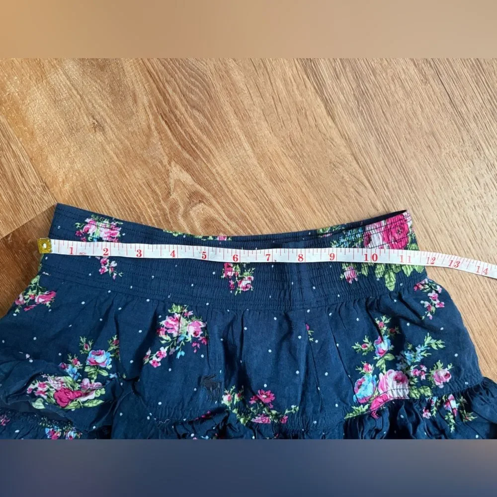 Abercrombie & Fitch Floral Ruffle Skirt Mini Skirt Womens size XS